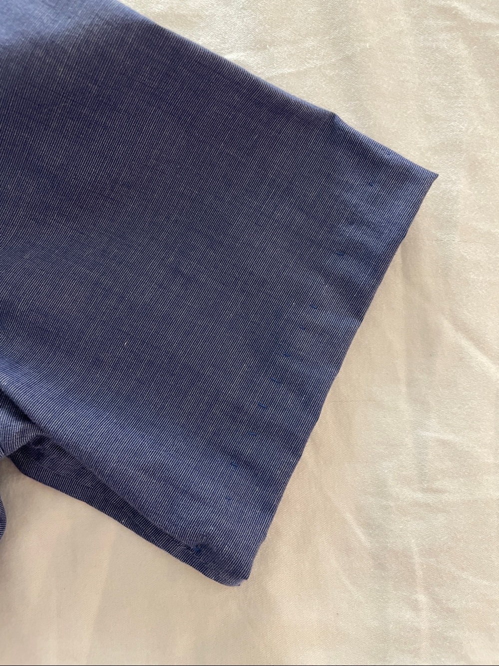 Banana Republic NO IRON Cotton Short Sleeve Button Down Shirt Top Blue - Picture 5 of 8